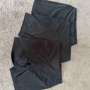 3 Black Athletic Shorts
